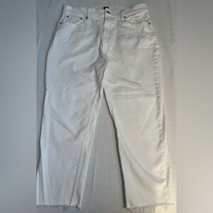 White GAP Girlfriend Jeans